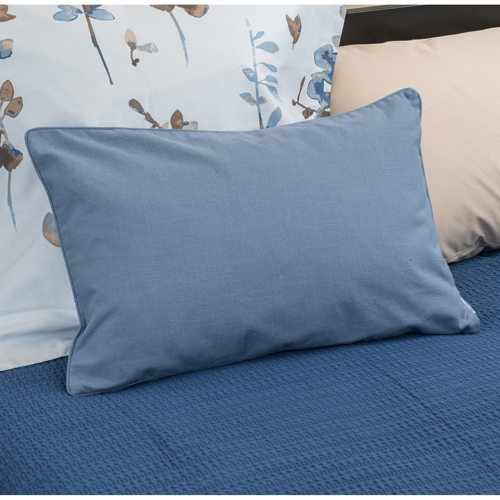 Solid Pillow Cover Blue