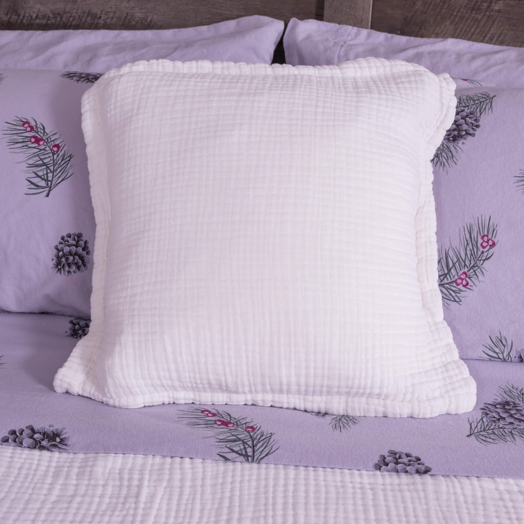 Essential Cotton Pillow Cover - White
