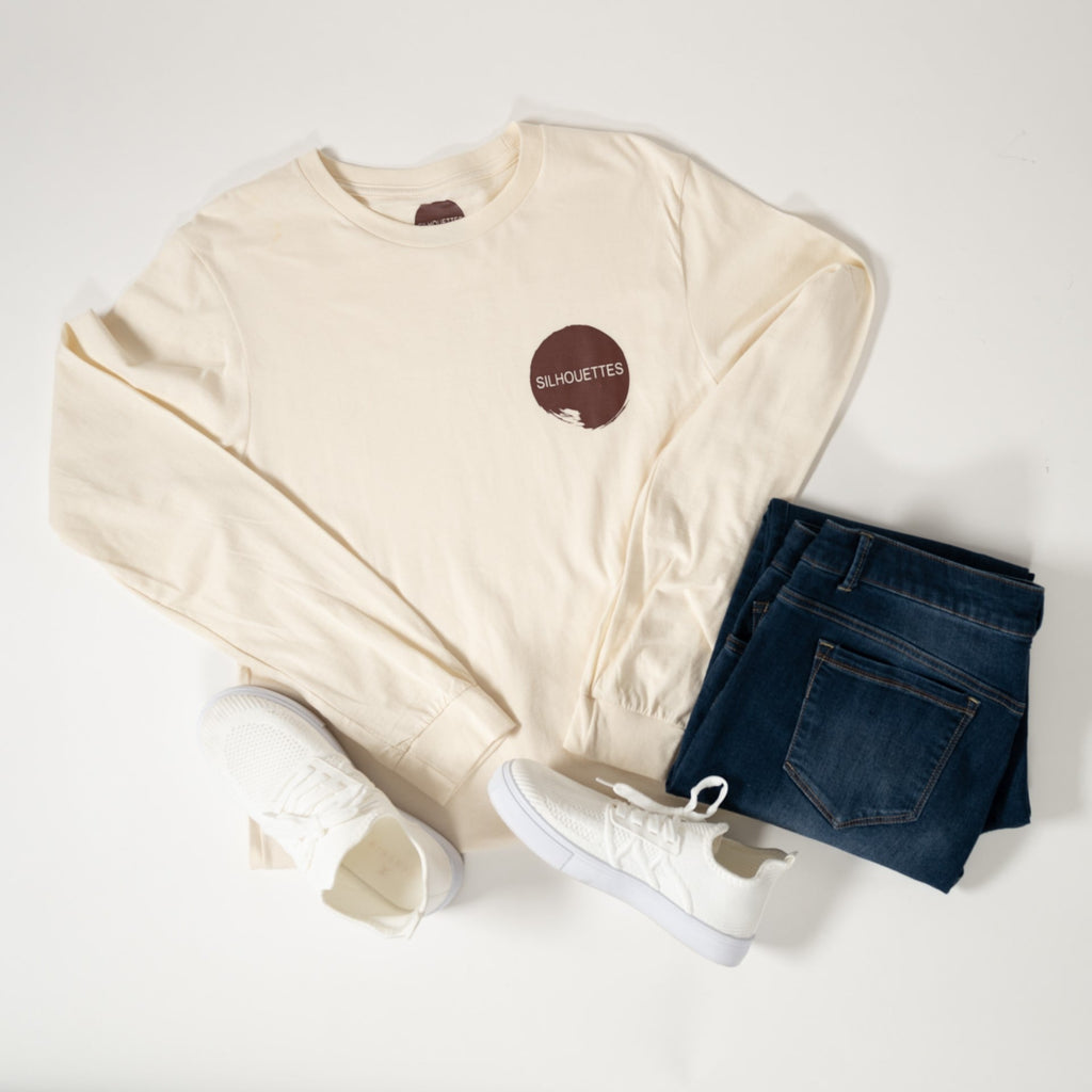 Silhouettes Long Sleeve Small Logo T-Shirt - Ameridown 